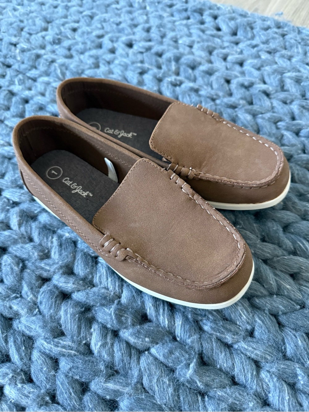 Cat & Jack Brown Slip-On Loafers for Boys